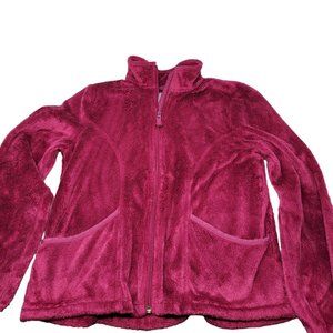 The Childrens Place Girls Raspberry Pink Fleece Zip Up Jacket Size XXL 16